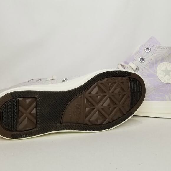 Converse Chuck Taylor All Star Floral Print Sneaker Women's Size 5.5 Lilac NWT - Picture 7 of 8